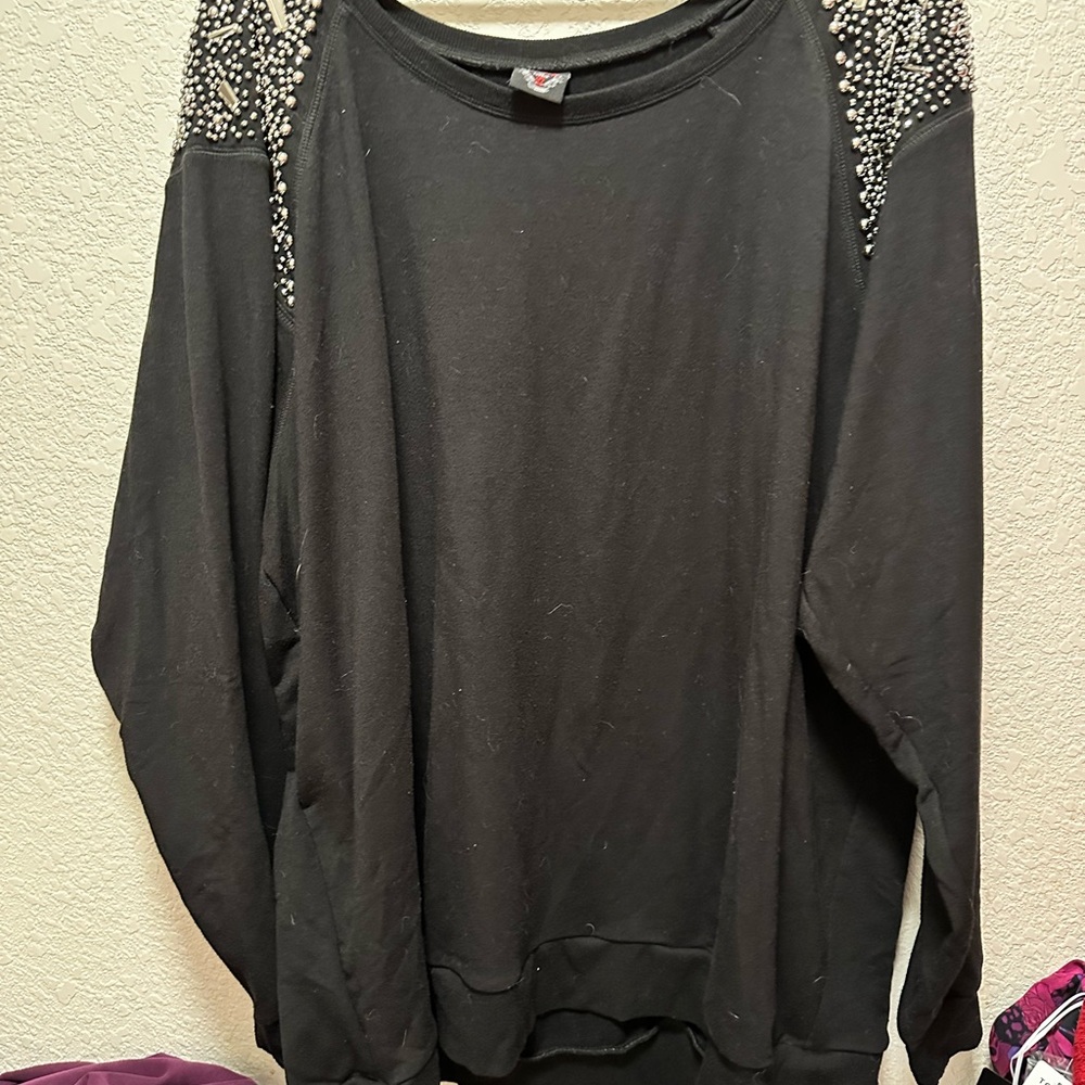 Torrid rebel studded sweatshirt size 6